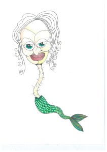 skäggig sjöjungfru-928053800